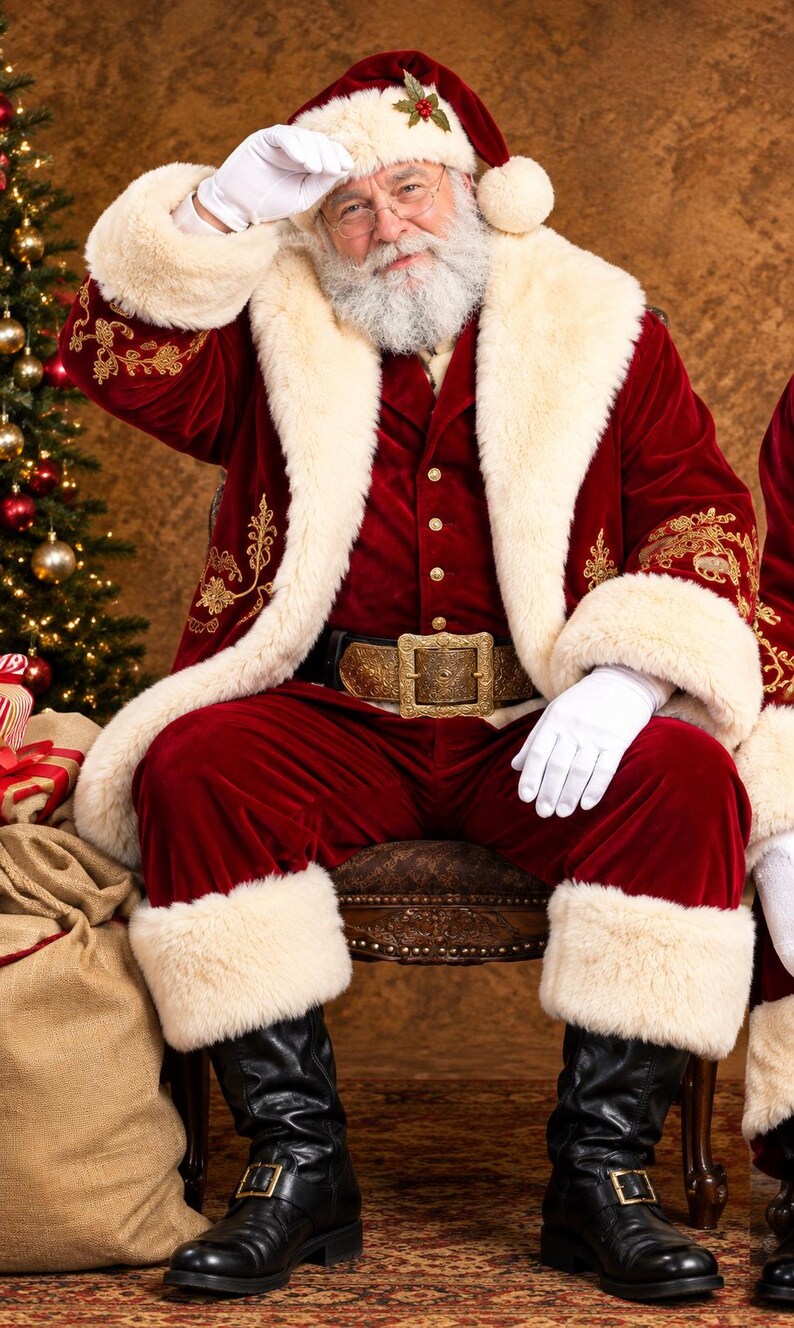 Custom Santa Outfit Personalized North Pole Christmas, view 7