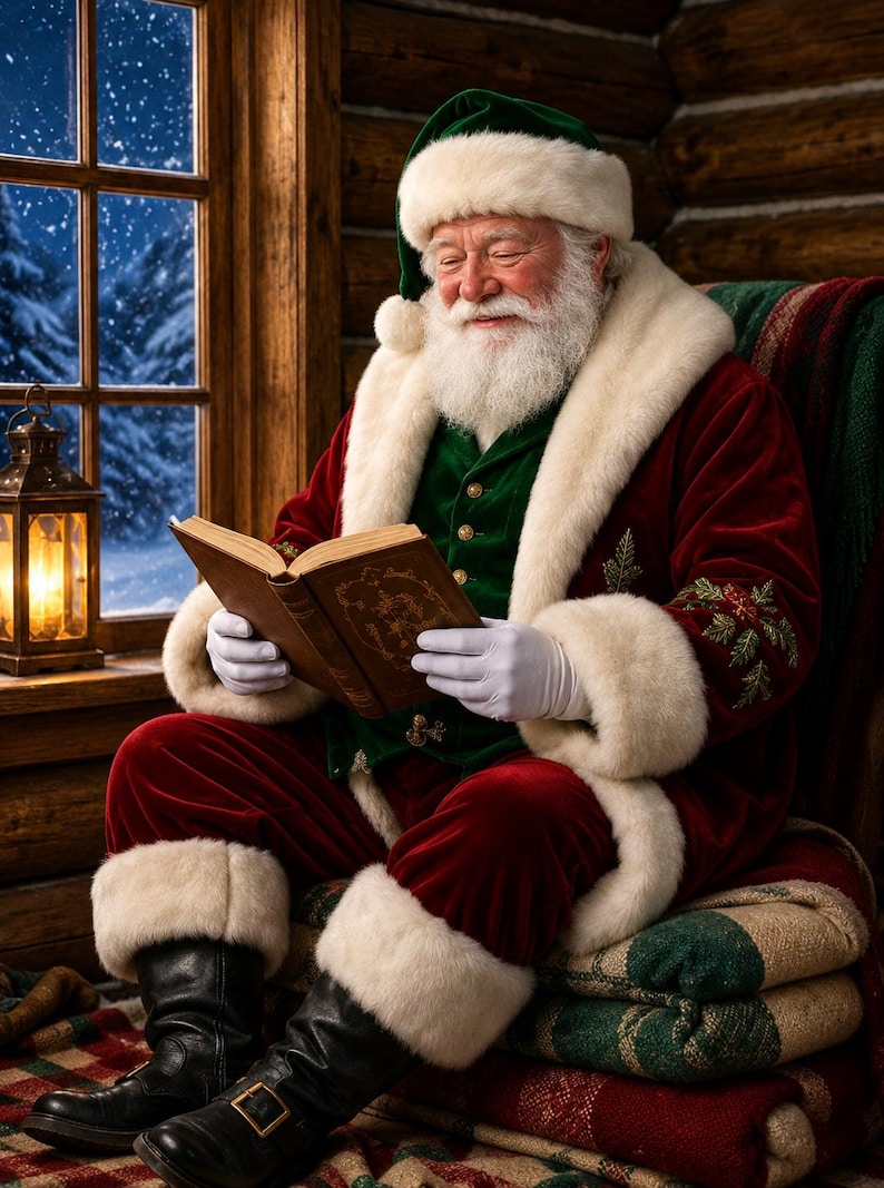 Luxury Handmade Santa Claus Costume Set: North Pole, view 6