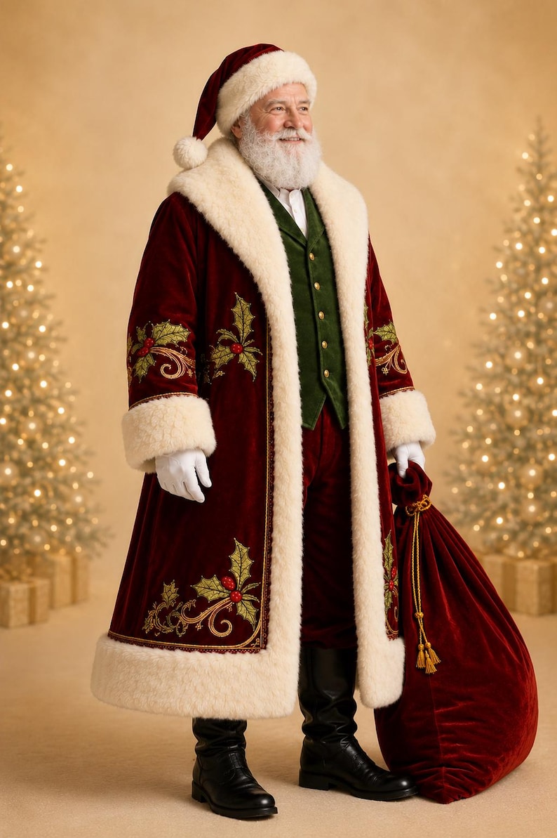 Mr & Mrs Santa Claus Coat Set, view 3