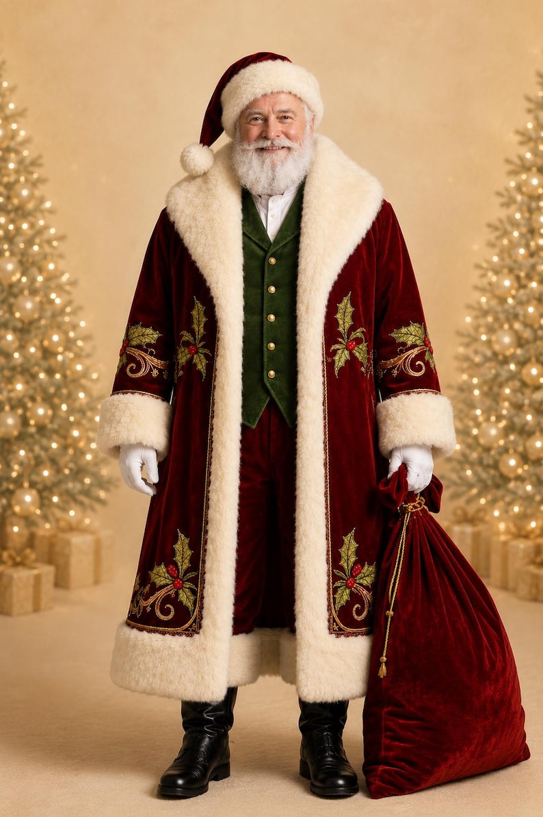 Mr & Mrs Santa Claus Coat Set, view 6
