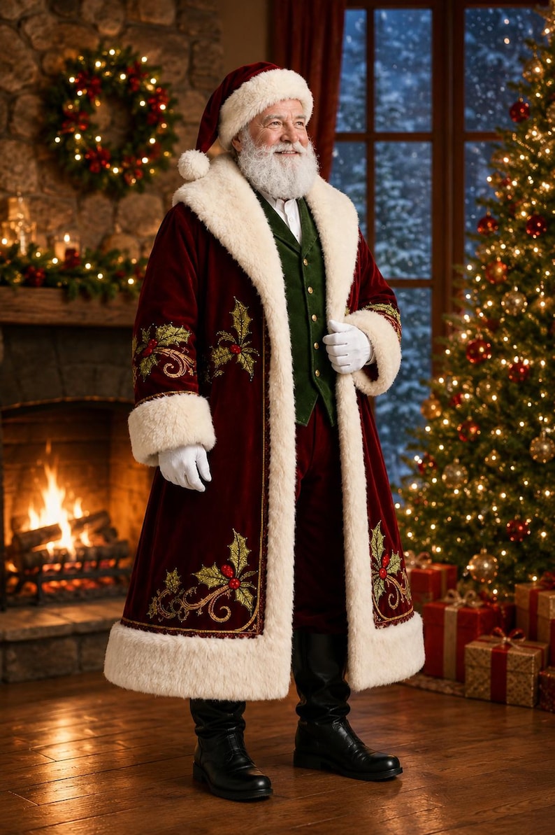 Mr & Mrs Santa Claus Coat Set, view 9