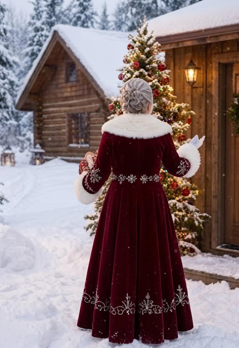 Mrs Claus Red Coat, view 4