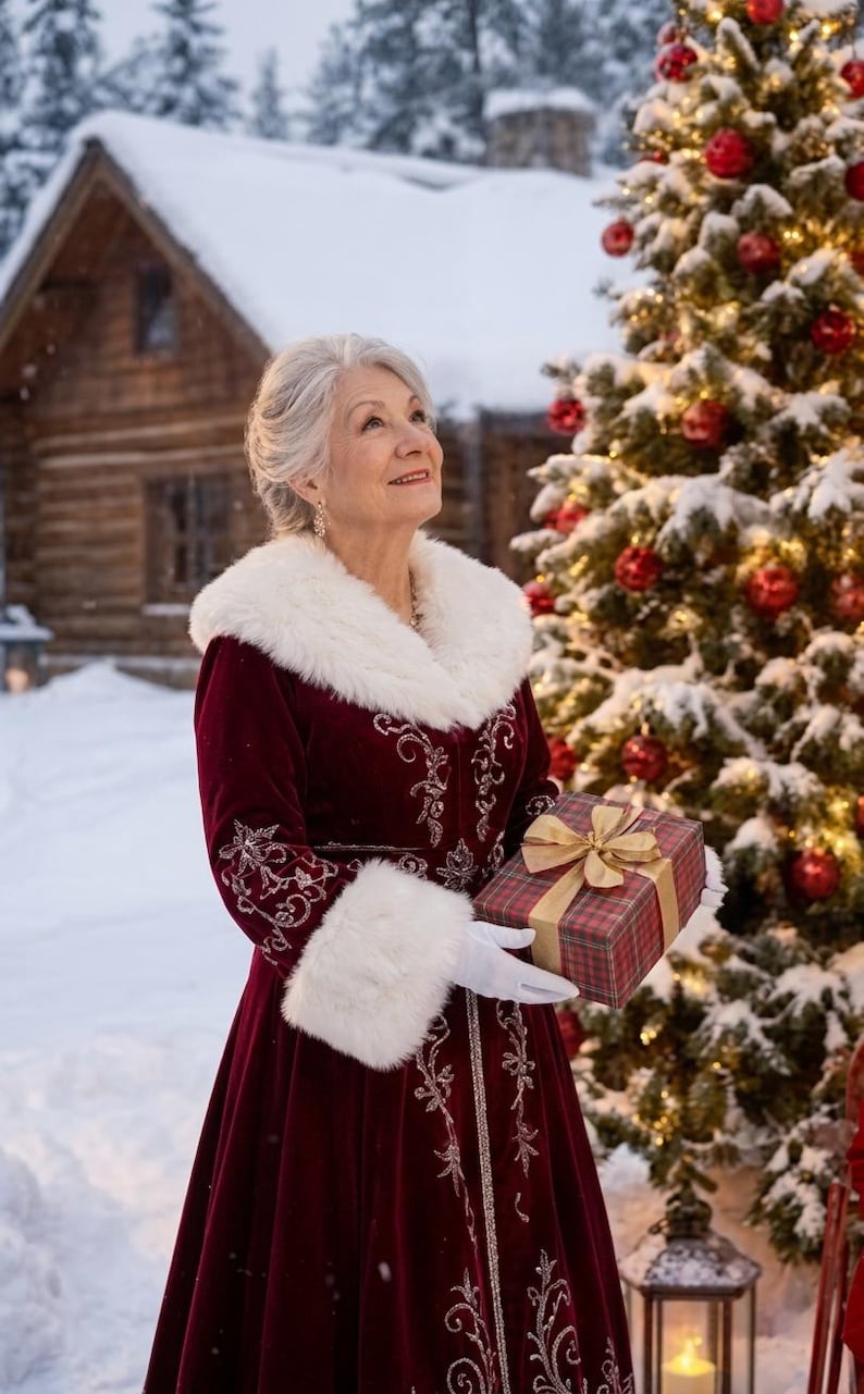Mrs Claus Red Coat, view 5