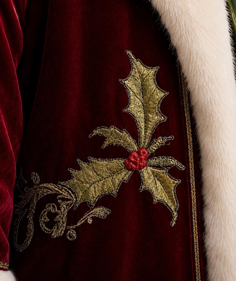 North Pole Santa Velvet Robe - Christmas Costume, view 10